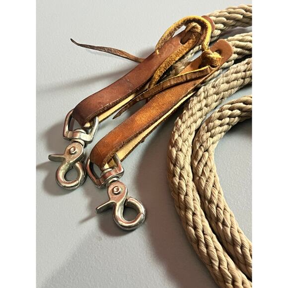 Western rope rein 7” with snap ends - Picture 4 of 4